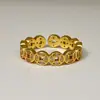 Anillo Sencillo Estilo Minimalista para Mujer, No se Desvanece, Abierto, Ajustable para Dedo Índice, Apilable, Versátil, de Nicho, Nuevo Producto de Alta Gama