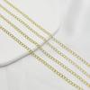 Cadena de cola dorada de 18k y 14k con efecto de extensión, accesorios para pulseras y collares, cadena suelta hecha a mano con nanorretención de color.