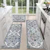 Alfombra de pasillo de estilo étnico bohemio transfronteriza, tapete de cocina resistente a la suciedad, alfombra de suelo larga absorbente de agua para lavadora, venta al por mayor