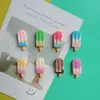 Color Degradado Paleta de Helado Creativa Resina Pequeños Accesorios Pegamento de Crema Material DIY Funda de Teléfono Móvil Decoración de Pasador Hecho a Mano