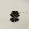 Bufanda para Niños Estilo Otoño e Invierno Patrón Ondulado Combinación de Colores Bufanda Cruzada Tendencia Coreana Ins Cobertor para el Cuello Ropa de Bebé