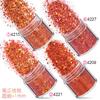 Color Calabaza Transfronterizo Set de Lentejuelas para Arte de Uñas Mixto Láser de 12 Colores Polvo Escarlata Joyería para Arte de Uñas Taladro Calcomanía para Uñas