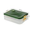 Caja para dumplings fresca con cierre antiadherente, para el hogar, de gran capacidad, plato para dumplings multicapa, caja para almacenamiento congelado de wontons con conservación por tiempo