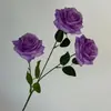 Rosa Fresca Simulada de 3 Cabezas Fondo para Salón de Bodas Decoración Suave Rosas Hotel Hogar Flores de Mesa En Stock Florales