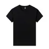 Camiseta de Algodón Seda Hielo, Color Sólido, 190g, Sorona Hilo 32, Algodón Manga Corta para Hombre, Sensación de Hielo, Verano Holgada, Top Cuello Redondo