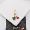 Llavero Serie Navideña Árbol de Navidad Lindo Anciano Campana Copo de Nieve Colgante para Bolsa de Airpods Accesorios de Aleación