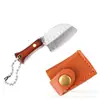 Navaja de Llavero de Bolsillo Cuchillo de Regalo Plegable para Exteriores Cuchillo de Desempaque Cuchillo Mini Portátil Llavero EDC