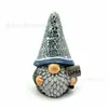 Adornos de Gnomos de Jardín Solares Transfronterizos, Manualidades Decorativas de Resina para Exteriores, Luces Solares de Gnomos Decorativas