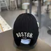 Gorro para Niños Estilo Coreano Ins Letras Bordadas para Niños y Niñas Gorro de Lana Tejida Piel de Melón Cálido Pullover Gorro para Bebé