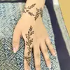 Exóticas calcomanías de tatuaje de henna negras y marrones, impermeables y de larga duración, no se corren, adecuadas para el dorso de la mano y los dedos para crear un look atmosférico