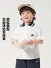 Camisa de Manga Corta para Niños Europeos Derecha Algodón Puro Ropa de Verano Ropa para Niños Ropa para Niños Bebé Camisa Blanca Top Verano