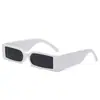 Gafas de sol cuadradas de pierna ancha y montura estrecha, estilo europeo y americano, moda hip-hop, gafas de sol cyberpunk, viseras solares de moda para fotografía callejera.