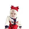 Gorros para Bebé para Otoño e Invierno, Cálidos Gorros de Lana Engrosados Festivos de Año Nuevo para Niños y Niñas, Gorros Tejidos Pequeños para Bebés