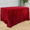 Toalha de Mesa para Conferência, Tecido de Veludo Dourado, Toalha de Mesa Retangular para Eventos, Pano de Veludo Vermelho, Toalha de Mesa para Exposição de Escritório, Toalha de Mesa Vermelha para Casamento