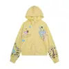 Sudadera con capucha para mujer con estampado de notas musicales, lunares y estrellas estilo americano, nueva chaqueta corta de punto versátil casual ajustada para otoño