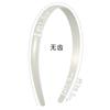 1,5 cm de largura preto headband placa de luz inferior em branco com radiano estendido fivela de cabeça diy acessórios de jóias