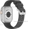 Para Apple iWatchappleS9S8 Silicone Respirável Honeycomb Pin Fivela Cor Sólida Correia