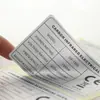 Etiquetas Adhesivas Plateadas Asiáticas, Impermeables y a Prueba de Aceite para Mascotas, Papel de Etiqueta Plateado Brillante y Plateado Mate, Etiquetas en Blanco, Personalizables con Impresión de Código de Barras