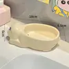 Plato de jabón con lazo Escurridor Estante de almacenamiento para baño del hogar Dormitorio de alto valor Sin acumulación de agua Caja de jabón linda