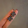 Pendientes de Lazo Perla Negra 2021 Nueva Moda Pequeños Simples Pendientes de Alta Gama Pendientes Elegantes para Mujer