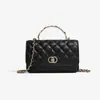 Bolso de Mano Cuadrado Pequeño Versátil de Moda 2026 Verano Nuevo Nicho Clásico Estilo Chanel Acolchado con Cadena, para Hombro y Cruzado