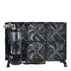 Ventilador de extracción de agua de doble fila de 360 grados, bomba de agua, radiador externo, refrigeración por agua de computadora, instrumento láser LED, disipación de calor