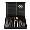 Amazon juego de cubiertos de acero inoxidable 24 piezas Portugal cuatro piezas principales cuchillo para carne, tenedor y cuchara juego de caja de regalo transfronterizo