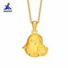 Colgante de pingüino madre e hijo bañado en oro de latón Electrochapado Imitación de oro Primera Joyería Entidad Tienda de E-Commerce Suministro Colgante para Dama