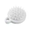 Ferramenta de Shampoo Estilo Japonês Comb de Massagem Branco Escova de Massagem na Cabeça Escova de Shampoo de Silicone Fabricante Atacado