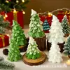 Velas Perfumadas de Árbol de Navidad, Decoración de Atmósfera Festiva, Regalos Navideños, Velas de Forma de Árbol de Navidad Variadas Vela