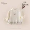 Novedades de Otoño Ropa para Bebés y Niños Pequeños Clase A Ropa para Niñas Amigable con la Piel Niña Bebé Versátil Camiseta de Manga Larga con Dibujos Animados Cómoda Suave Capa Base