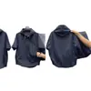 Conjunto de Dos Piezas para Hombre: Sudadera con Capucha Deportiva Fina de Marca de Moda, Mangas Cortas y Shorts, Traje Casual Holgado de Moda