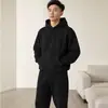Sudadera con capucha de algodón chino de estilo otoñal transfronterizo, hombro caído, unisex, moda casual, suéter versátil con capucha, venta al por mayor