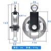 Accesorios para Equipo de Fitness Rueda Rodante Aleación de Aluminio Rueda Guía Rueda Colgante Pájaro Grande Equipo de Entrenamiento Abdominal Fuerza Polea Rodante