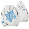 Sudadera con capucha Awaii Hibiscus de venta caliente transfronteriza, manga de hombro roscada europea y americana estampada, sudadera con capucha de comercio exterior