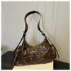 Bolso Cruzado de un Solo Hombro para Debajo del Brazo Estilo Retro Nuevo Estilo Moderno Nuevo Estilo Personalizado Nuevo Producto Motocicleta Nuevo Producto Texturizado Bolso Simple de Bollo