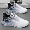 Zapatillas deportivas para hombre, de primavera y otoño, con amortiguación de aire y absorción de impactos, tallas grandes, para hombre, talla 46, para jóvenes, talla 47, para estudiantes, informales, con aumento de altura.