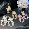 Corrente de Celular com Bola de Pelo Outono e Inverno Coelho de Pelúcia Urso Laço Corrente para Pendurar Contas Corrente Chaveiro Lanyard Venda por Atacado
