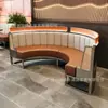 Sofás de Cabina de Acero Inoxidable Personalizados, Restaurantes de Lujo, Cafeterías, Restaurantes Occidentales, Restaurantes de Hot Pot, Mesas y Sillas Acrílicas Comerciales