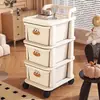 Armário pequeno multi-camadas para brinquedos infantis e itens diversos, adequado para uso doméstico, quarto, com gavetas e prateleiras
