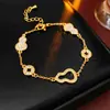 Pulsera de Moneda de Cobre Calabaza Galvanizada con Oro Real de 24 Quilates Nuevo Estilo Chino Versátil Retro Pulsera Lujo Accesible Joyería de Mano de Alta Gama