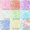 Accesorios para Uñas Artísticas Sabor Moca Proteico con Caramelo de Roca en Forma de Corazón, Copo de Nieve, Gota de Agua, Pedrería de Espalda Puntiaguda, Adornos de Cristal para Uñas