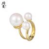 Nicho simples moda novo anel de pérola feminino versátil high-end sentido comida dedo anel abertura ajustável em estoque atacado