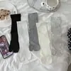 Calcetines finos blancos de verano para mujer con dedos separados, calcetines grises hasta la mitad de la pantorrilla, calcetines de estilo ballet japonés con dos dedos, calcetines de malla