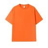 2024 Primavera e Verão Novo 210g Algodão Gola Redonda Manga Curta Camiseta Masculina Cor Sólida Básica Solta Casual Camiseta Base Casal