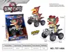 Juguete de motocicleta de dinosaurio para niños transfronterizo, de fricción, todoterreno de simulación, dinosaurio de cuatro ruedas, de fricción, para niños