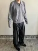 Camisa Polo Tricotada Jacquard de Trigo Coreana Masculina Estilo Retro Old Money Cleanfit Camiseta de Manga Longa Gola Lapela Camisa Básica