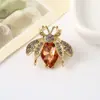 Broche de Nuevo Estilo Transfronterizo, Ramillete Colorido para Mujer, Alfiler Exquisito, Estilo Retro Europeo y Americano, Accesorio para Traje, Joyería Anti-Exposición