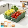 Caja de Almacenamiento Antibacteriana para Refrigerador BNBSAg+ Gran Capacidad Caja para Almacenar Verduras, Frutas y Huevos en la Cocina