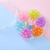 Pulsera DIY para niños Regalo 6 Colores Joyería para niñas Caja de regalo Cuentas redondas de color transparente de 8 mm Colgante de resina Pulsera para niños